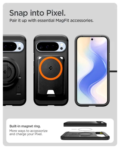 Spigen Tough Armor Google Pixel 10 Pro XL Hoesje MagSafe Back Cover Zwart afbeelding 9