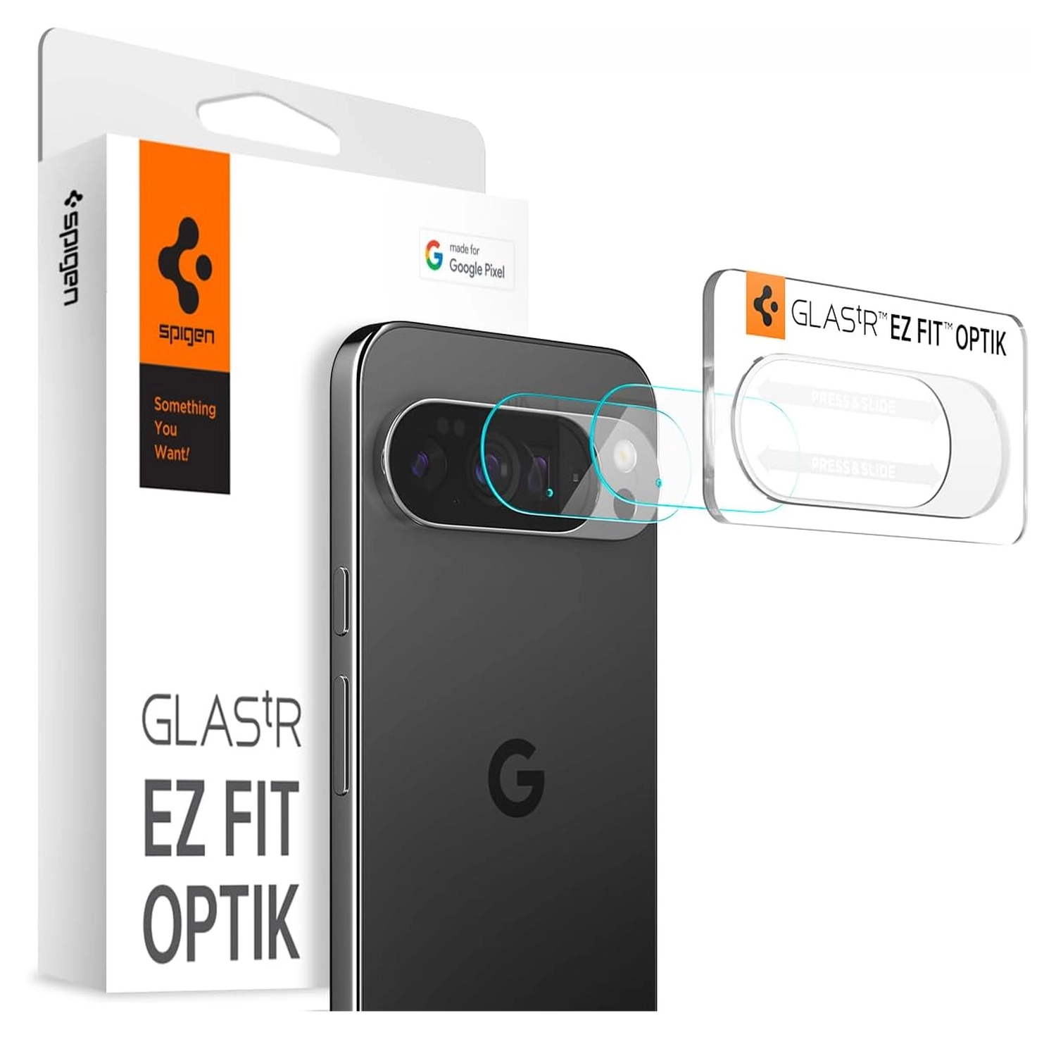 Spigen EZ Fit Optik Pro Google Pixel 10 Pro XL Camera Protector Clear (2-Pack) afbeelding 1