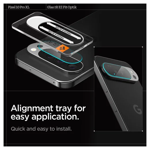 Spigen EZ Fit Optik Pro Google Pixel 10 Pro XL Camera Protector Clear (2-Pack) afbeelding 6
