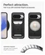 Spigen Rugged Armor MagFit Google Pixel 10 Pro XL Hoesje MagSafe Matte Zwart afbeelding 5