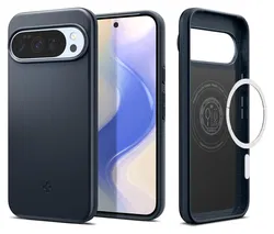 Spigen Thin Fit MagFit Google Pixel 10 / 10 Pro Hoesje MagSafe Metal Slate afbeelding