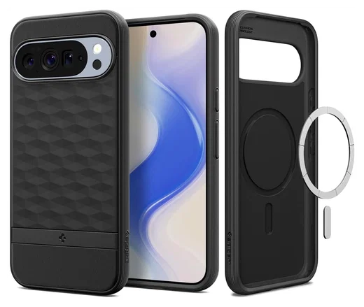Spigen Parallax MagFit Google Pixel 10 Pro XL Hoesje Back Cover Zwart afbeelding 1