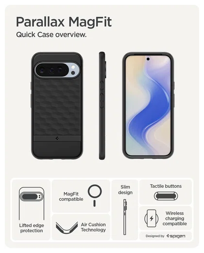 Spigen Parallax MagFit Google Pixel 10 Pro XL Hoesje Back Cover Zwart afbeelding 9