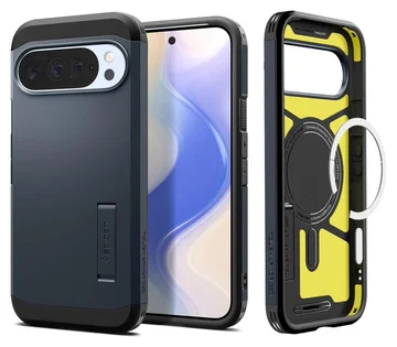 Spigen Tough Armor Google Pixel 10 Pro XL Hoesje MagSafe Back Cover Metal Slate
