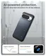 Spigen Tough Armor Google Pixel 10 Pro XL Hoesje MagSafe Back Cover Metal Slate afbeelding 5