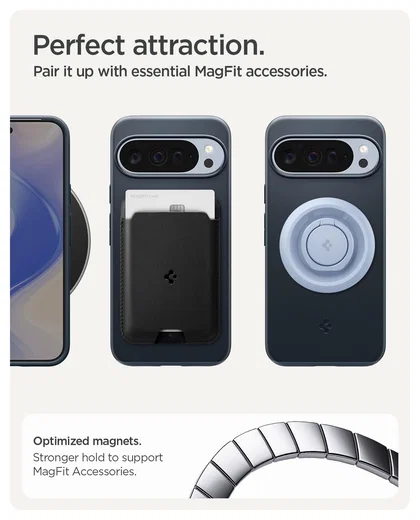 Spigen Thin Fit MagFit Google Pixel 10 Pro XL Hoesje MagSafe Metal Slate afbeelding 6
