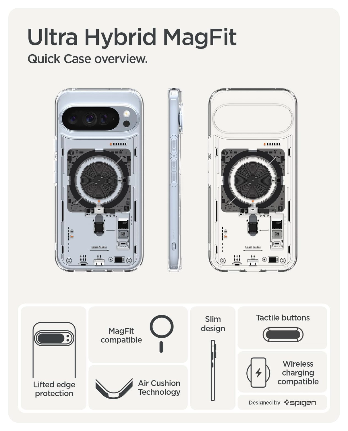 Spigen Ultra Hybrid MagFit Google Pixel 10 Pro XL Hoesje MagSafe Neo One afbeelding 5