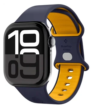 Spigen Nano Pop - Apple Watch 1-10/SE - 42/41/40/38MM Bandje - Blauw Geel