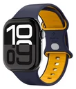 Spigen Nano Pop - Apple Watch 1-10/SE - 42/41/40/38MM Bandje - Blauw Geel