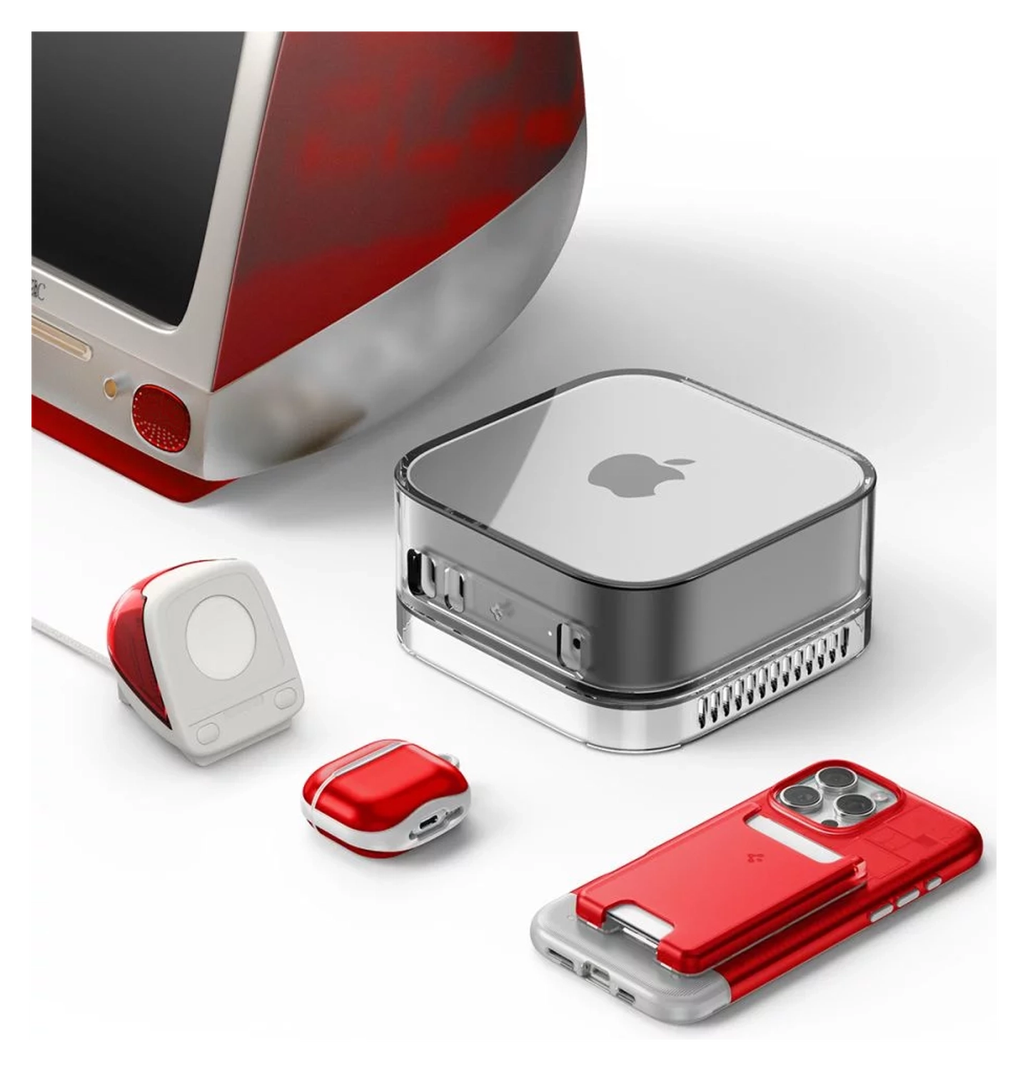 Spigen Classic C1 Smartwatch Houder voor Apple Watch Oplader Rood afbeelding 12