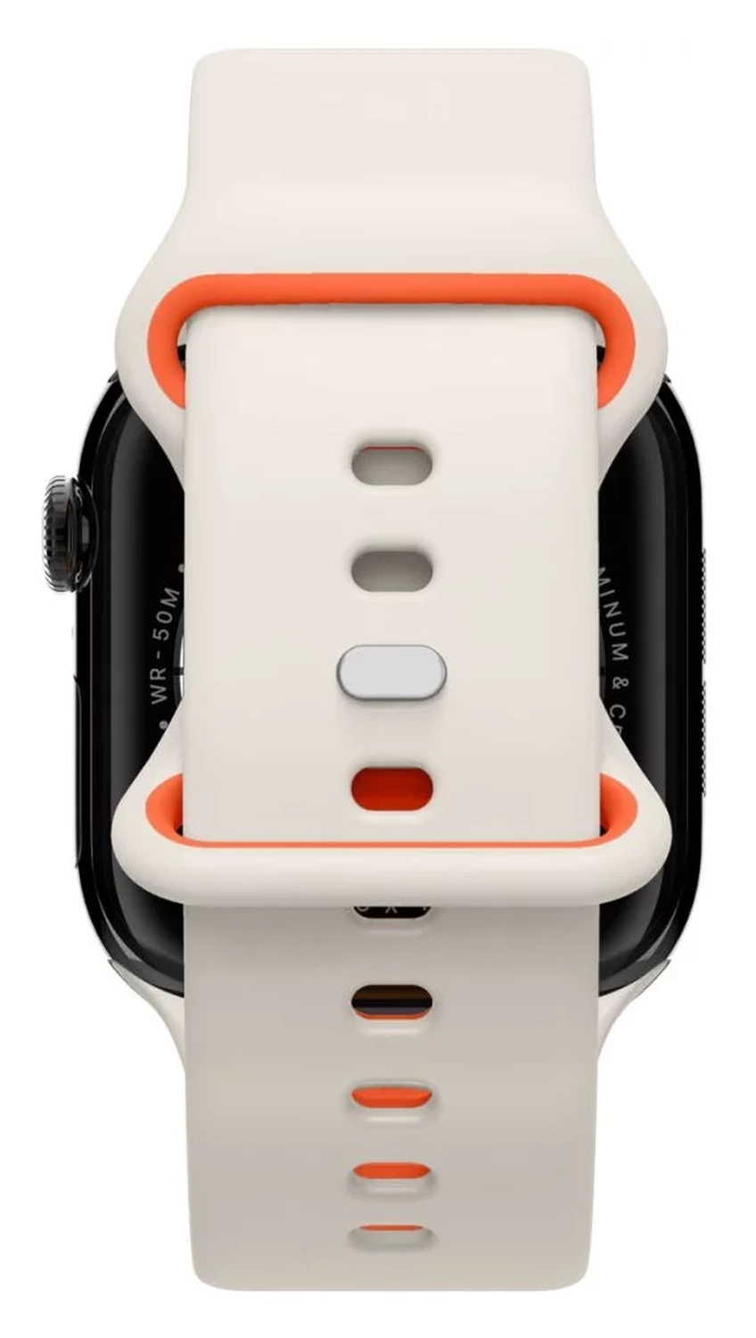 Spigen Nano Pop - Apple Watch 1-10/SE - 42/41/40/38MM Bandje - Oranje Beige afbeelding 9