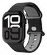 Spigen Nano Pop - Apple Watch 1-10/SE - 42/41/40/38MM Bandje - Zwart afbeelding 1