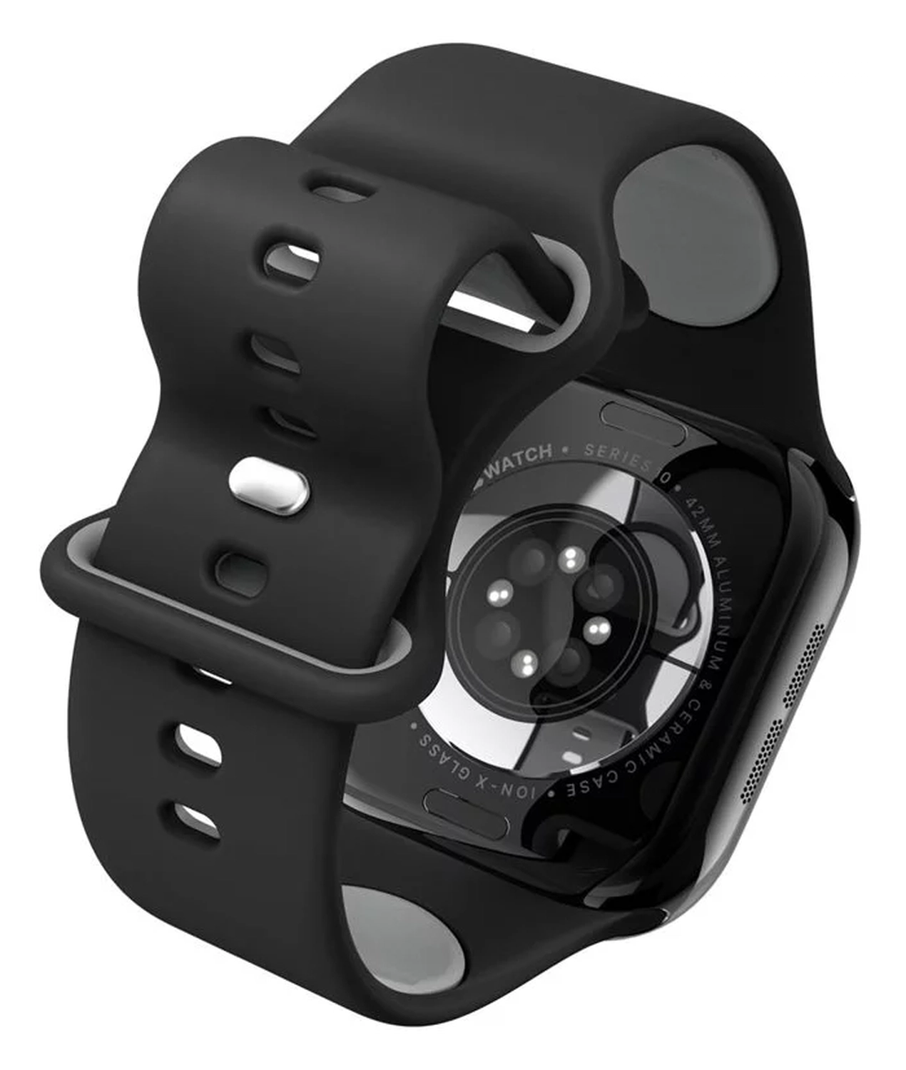 Spigen Nano Pop - Apple Watch 1-10/SE - 42/41/40/38MM Bandje - Zwart afbeelding 11