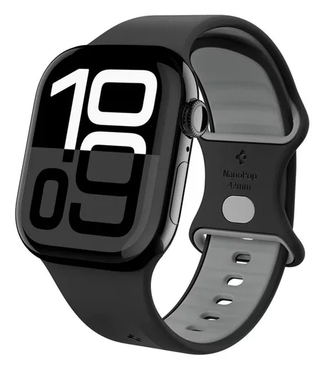 Spigen Nano Pop - Apple Watch 1-10/SE - 42/41/40/38MM Bandje - Zwart afbeelding 6