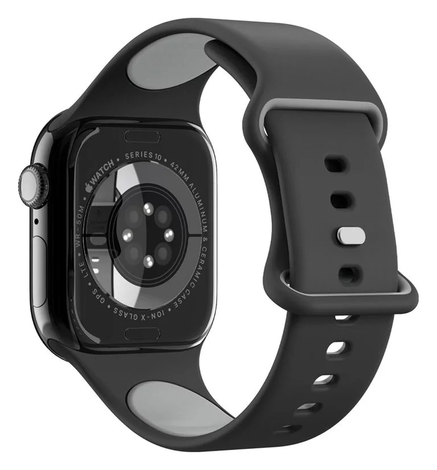 Spigen Nano Pop - Apple Watch 1-10/SE - 42/41/40/38MM Bandje - Zwart afbeelding 9
