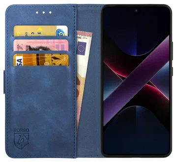 Rosso Element Xiaomi Poco X7 Hoesje Book Case Wallet Blauw
