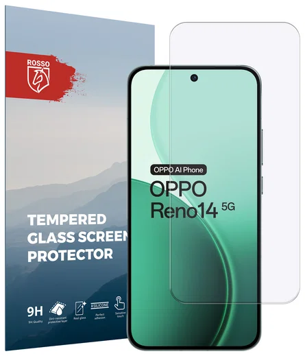 Rosso Oppo Reno 14 9H Tempered Glass Screen Protector afbeelding 1
