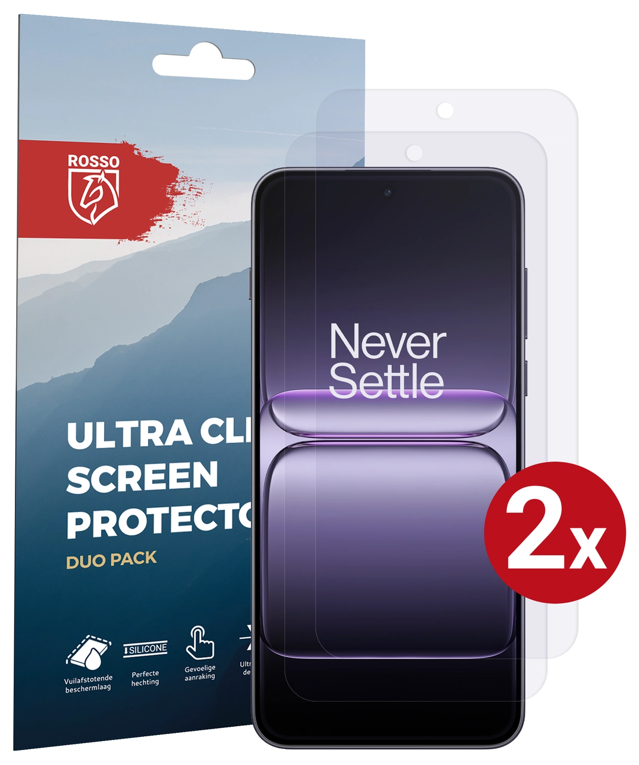 Rosso Xiaomi Poco F7 Screen Protector Case Friendly Folie Duo Pack afbeelding 1