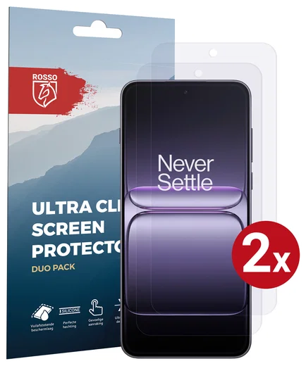 Rosso OnePlus Nord 5 Screen Protector Case Friendly Folie Duo Pack afbeelding 1