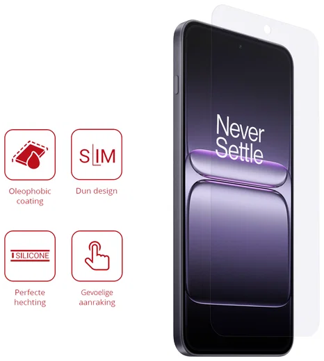 Rosso OnePlus Nord 5 Screen Protector Case Friendly Folie Duo Pack afbeelding 2