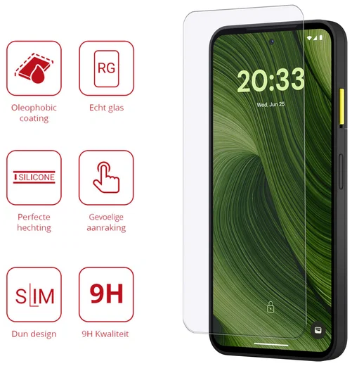 Rosso Fairphone 6 9H Tempered Glass Screen Protector afbeelding 2