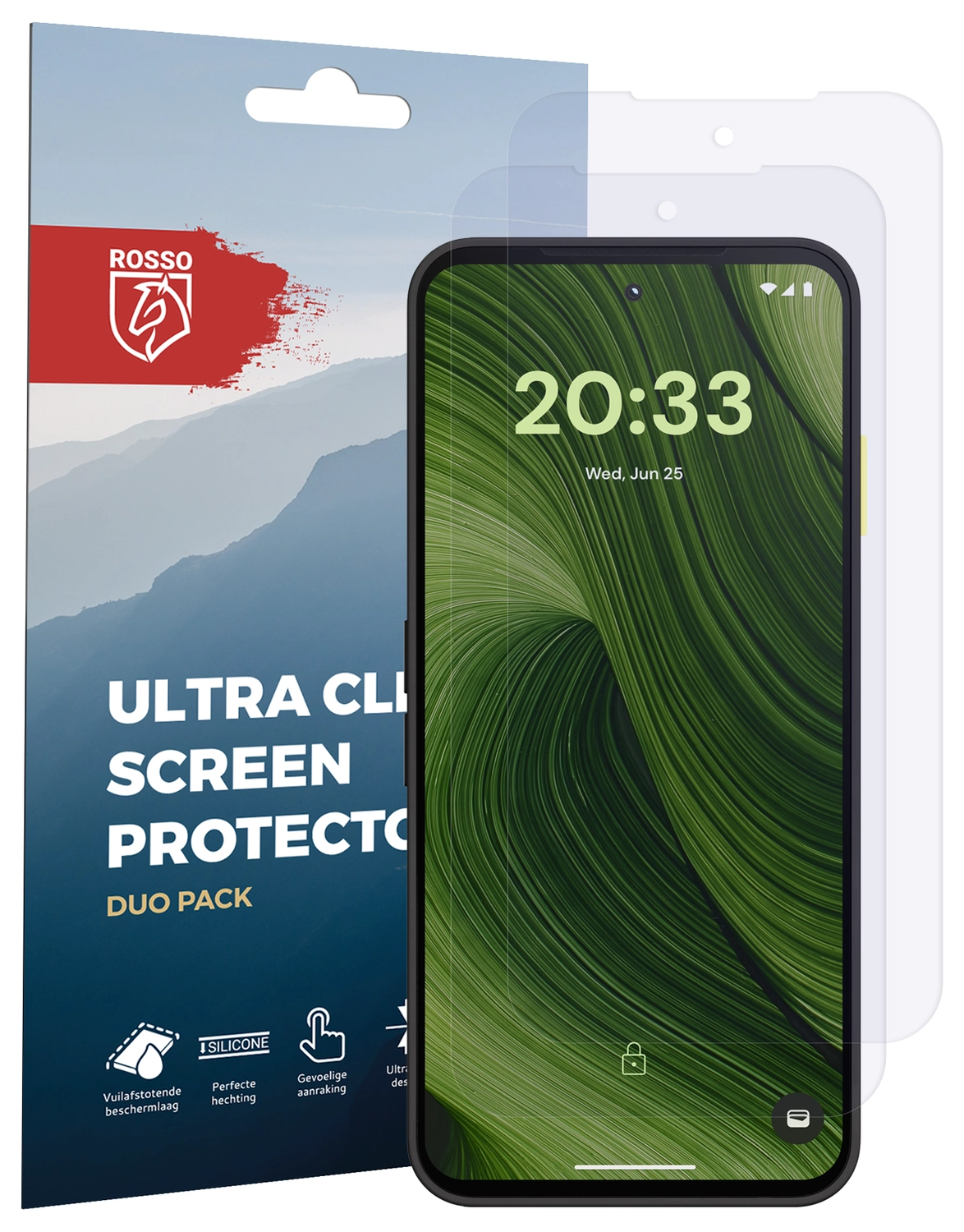 Rosso Fairphone 6 Screen Protector Case Friendly Folie Duo Pack afbeelding 8