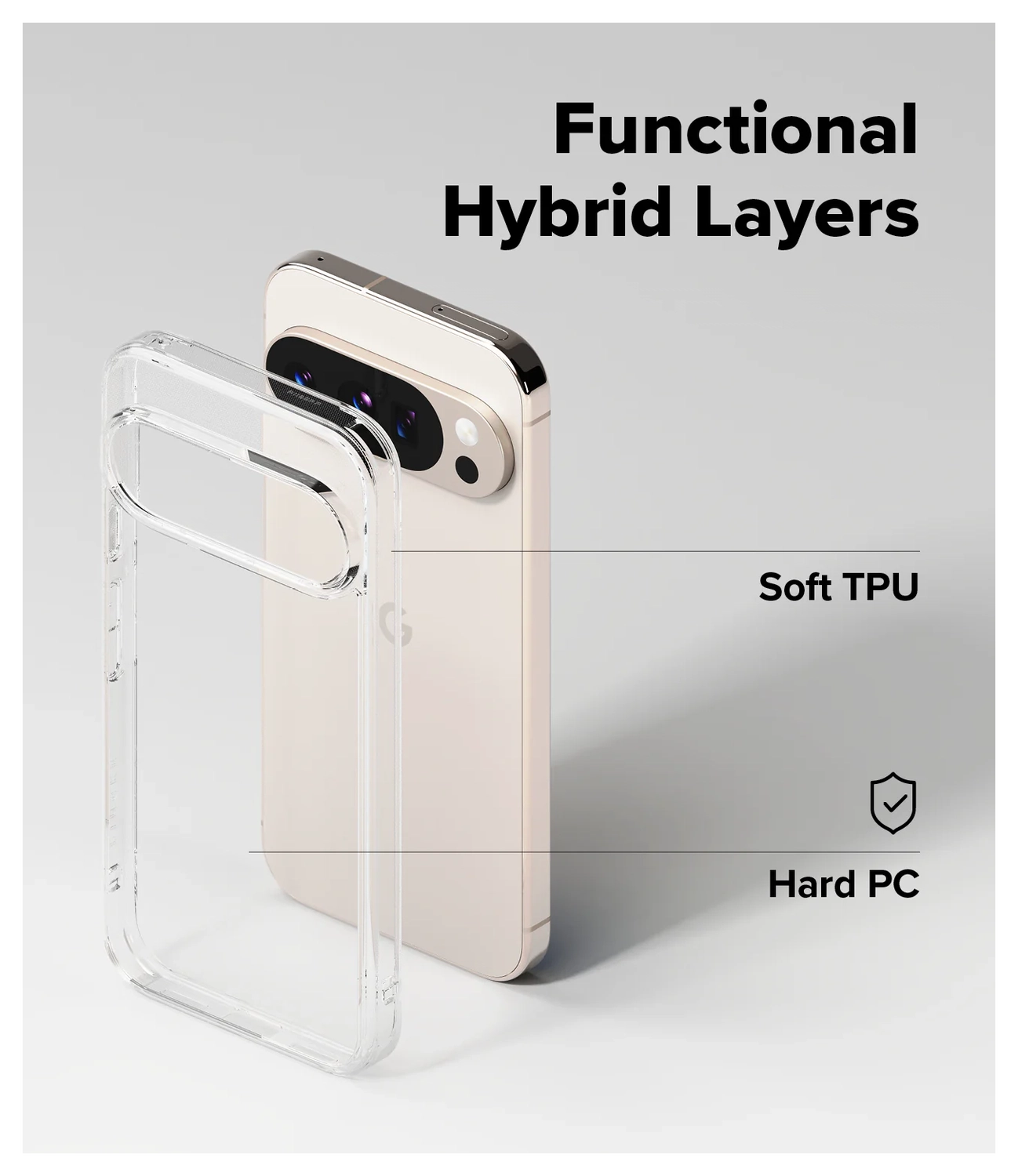 Ringke Fusion Google Pixel 10 / 10 Pro Hoesje Back Cover Transparant afbeelding 7