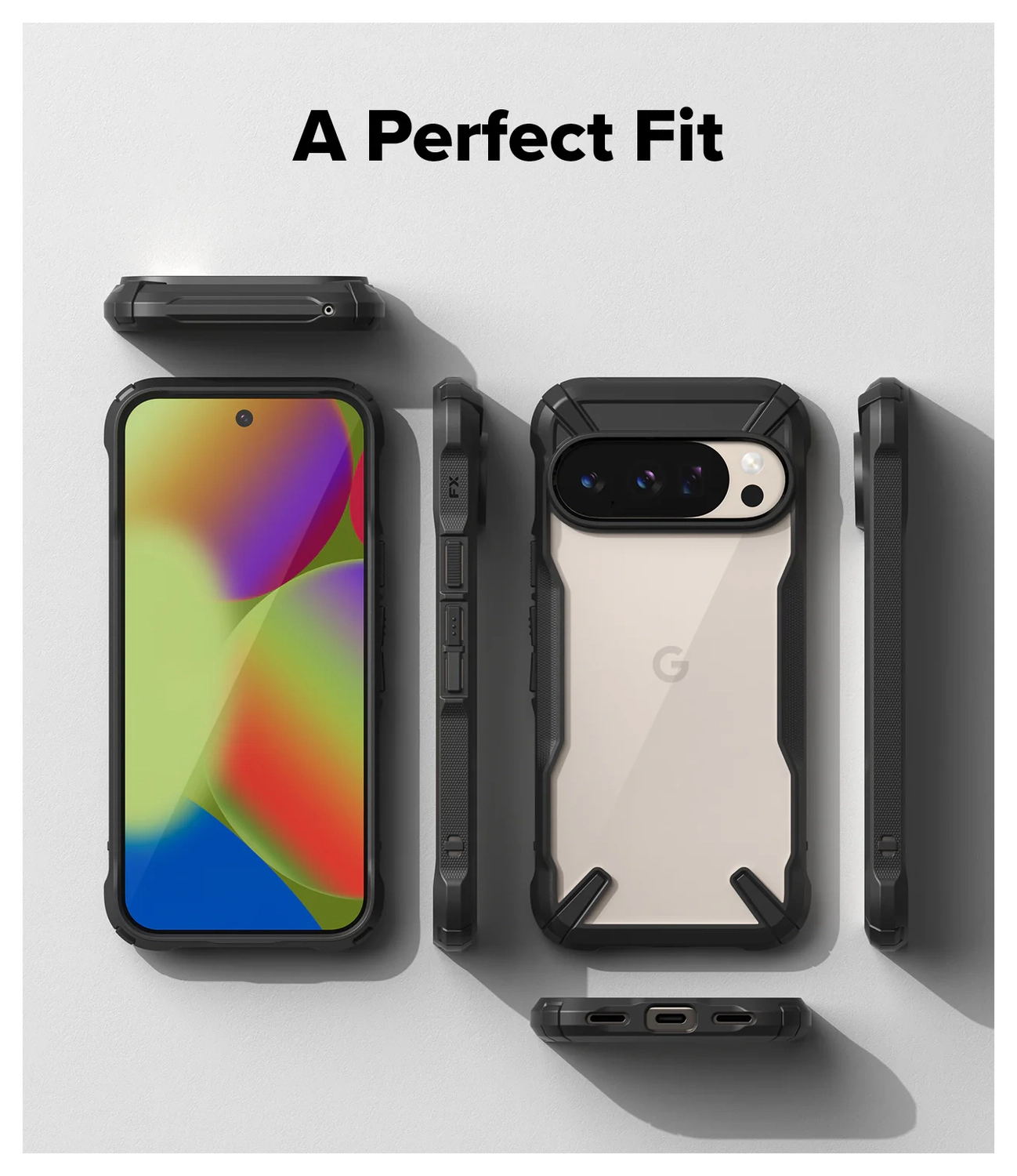 Ringke Fusion X Google Pixel 10 / 10 Pro Hoesje Back Cover Zwart afbeelding 2