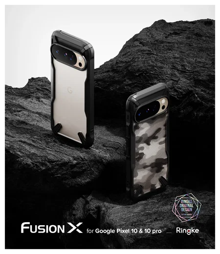 Ringke Fusion X Google Pixel 10 / 10 Pro Hoesje Back Cover Zwart afbeelding 4