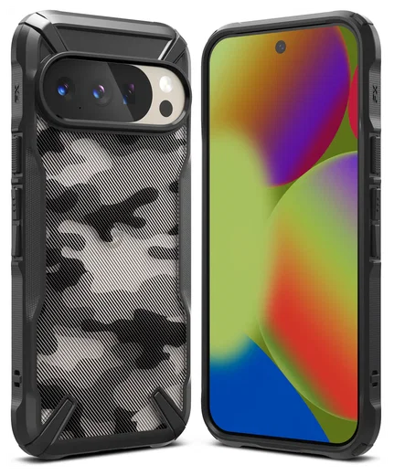 Ringke Fusion X Google Pixel 10 / 10 Pro Hoesje Back Cover Camo Zwart afbeelding 1
