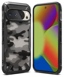 Ringke Fusion X Google Pixel 10 / 10 Pro Hoesje Back Cover Camo Zwart afbeelding