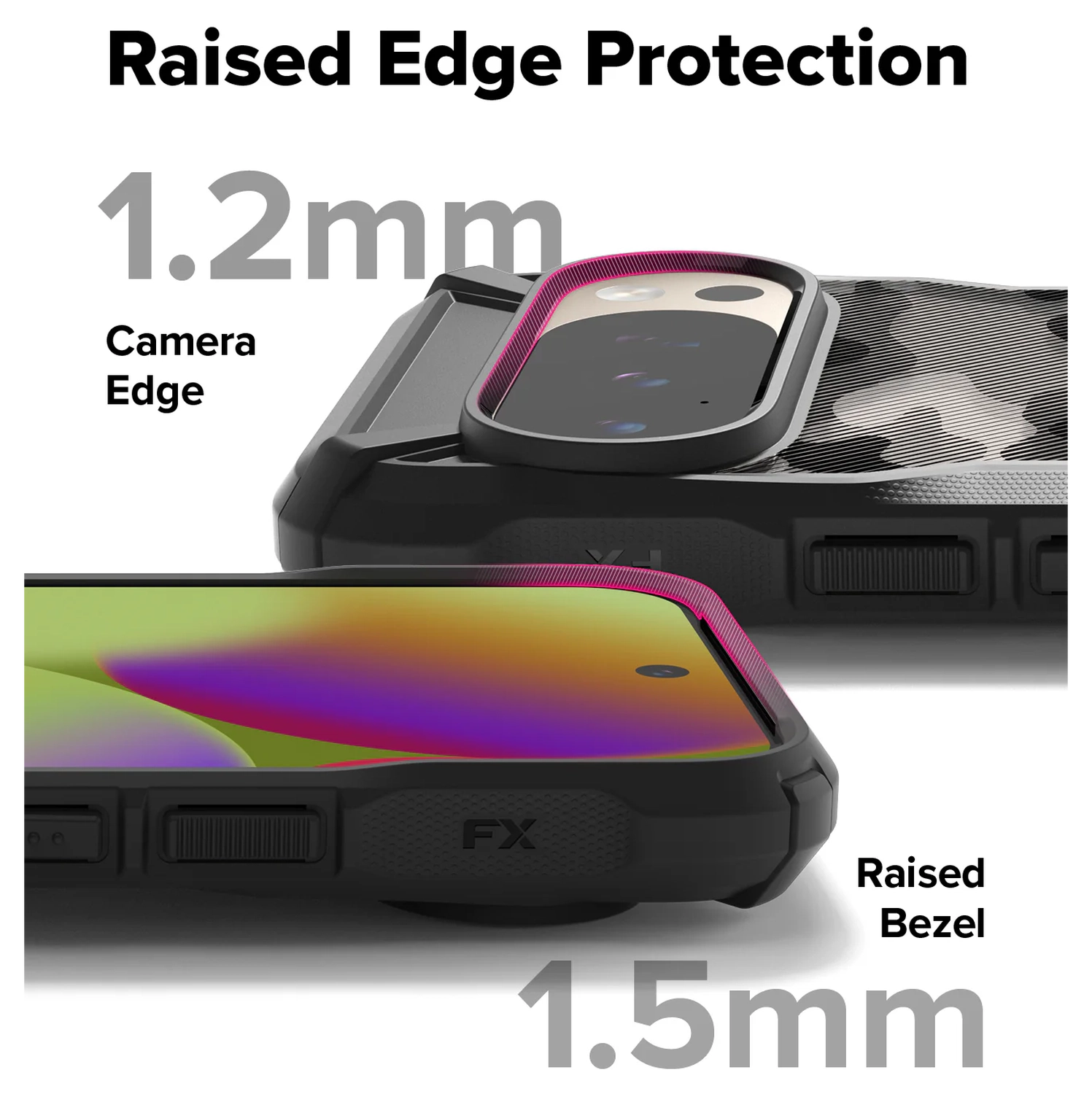 Ringke Fusion X Google Pixel 10 / 10 Pro Hoesje Back Cover Camo Zwart afbeelding 3