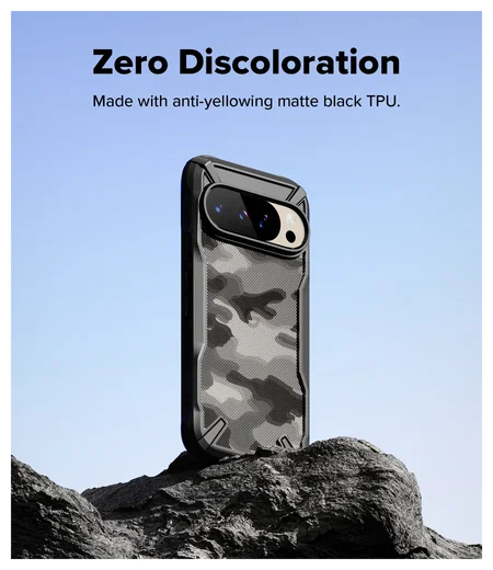 Ringke Fusion X Google Pixel 10 / 10 Pro Hoesje Back Cover Camo Zwart afbeelding 6
