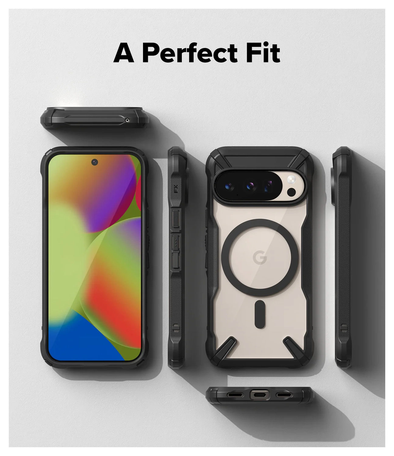 Ringke Fusion X Magnetic Google Pixel 10 / 10 Pro Hoesje MagSafe Zwart afbeelding 2