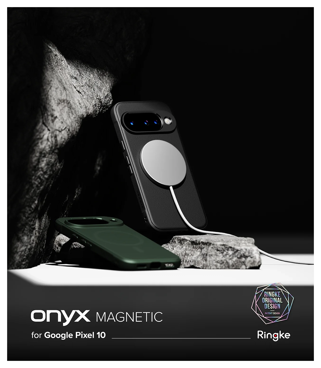 Ringke Onyx Magnetic Google Pixel 10 Hoesje MagSafe Back Cover Zwart afbeelding 9