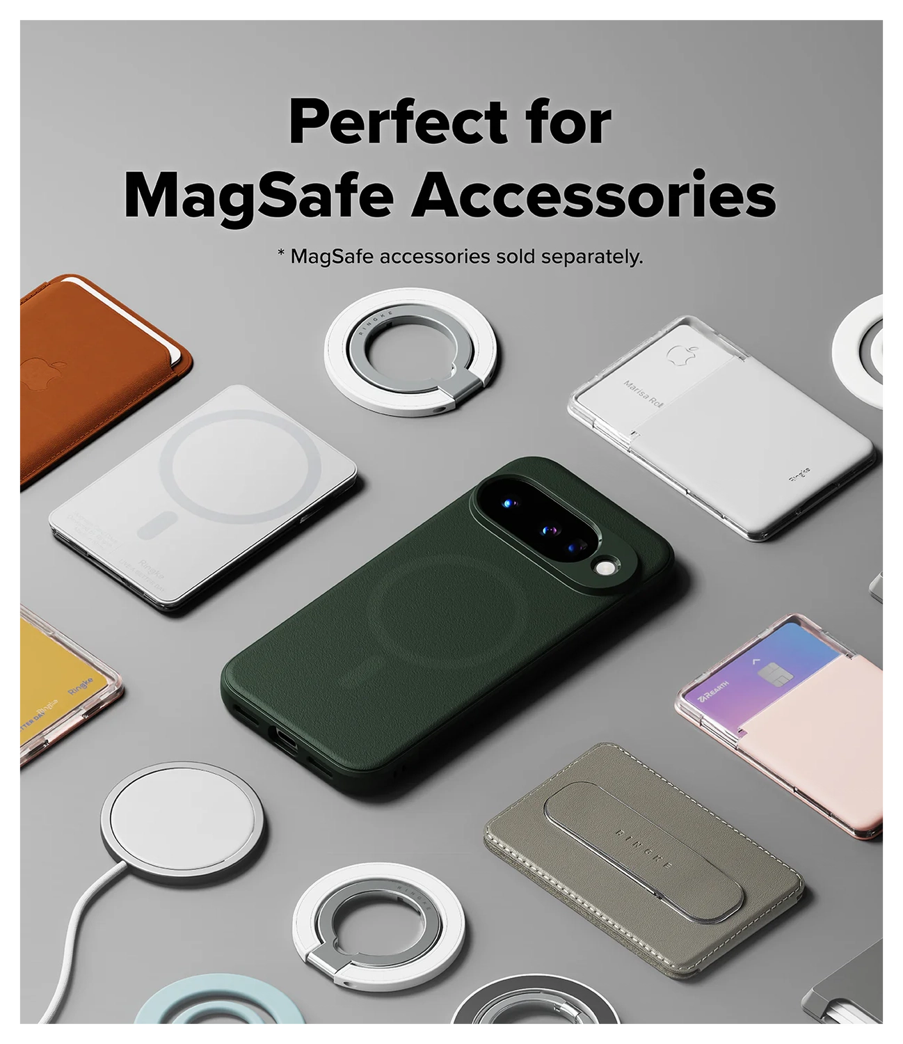 Ringke Onyx Magnetic Google Pixel 10 Hoesje MagSafe Back Cover Groen afbeelding 10