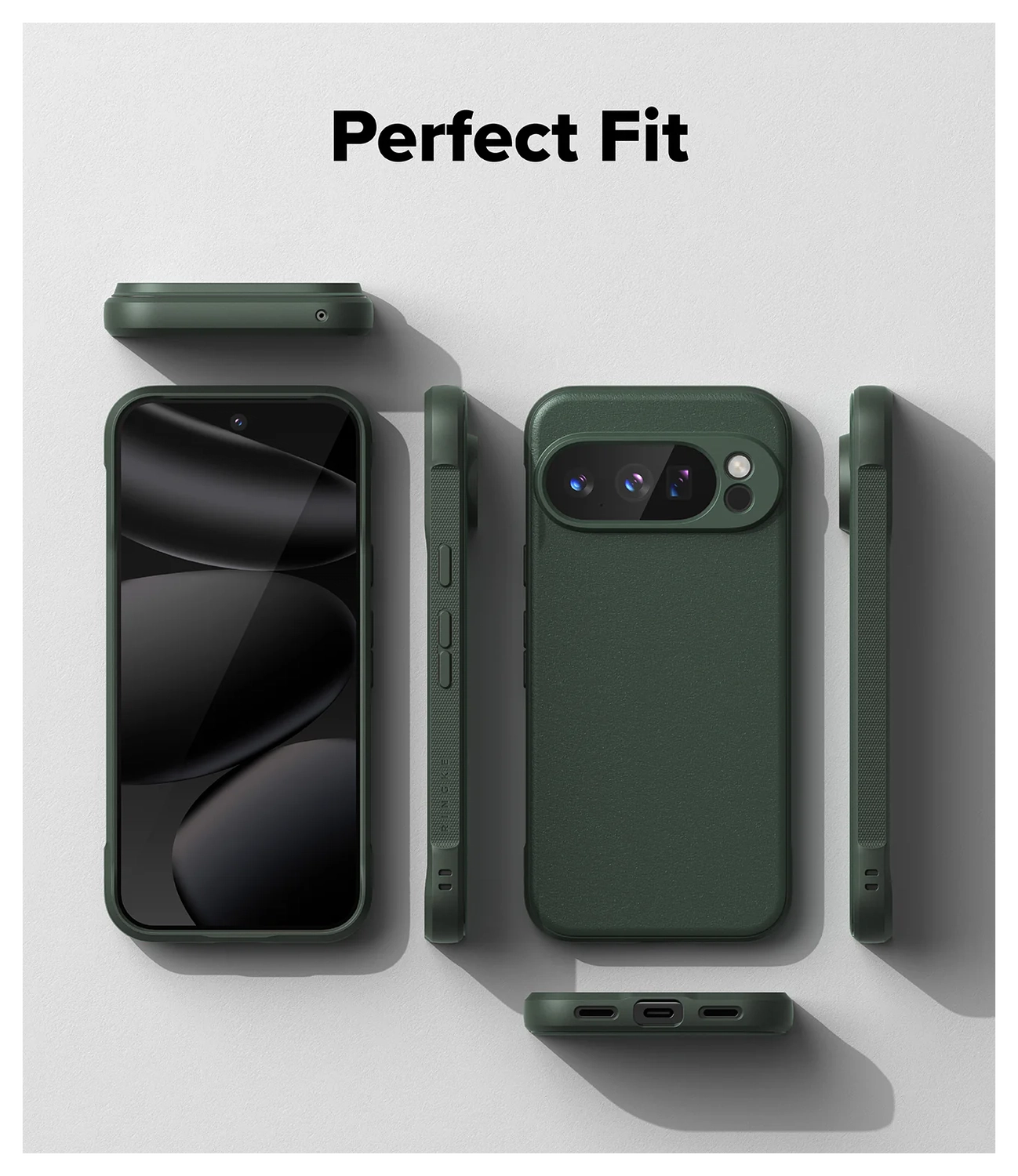 Ringke Onyx Google Pixel 10 Pro Hoesje Flexibel TPU Back Cover Groen afbeelding 2