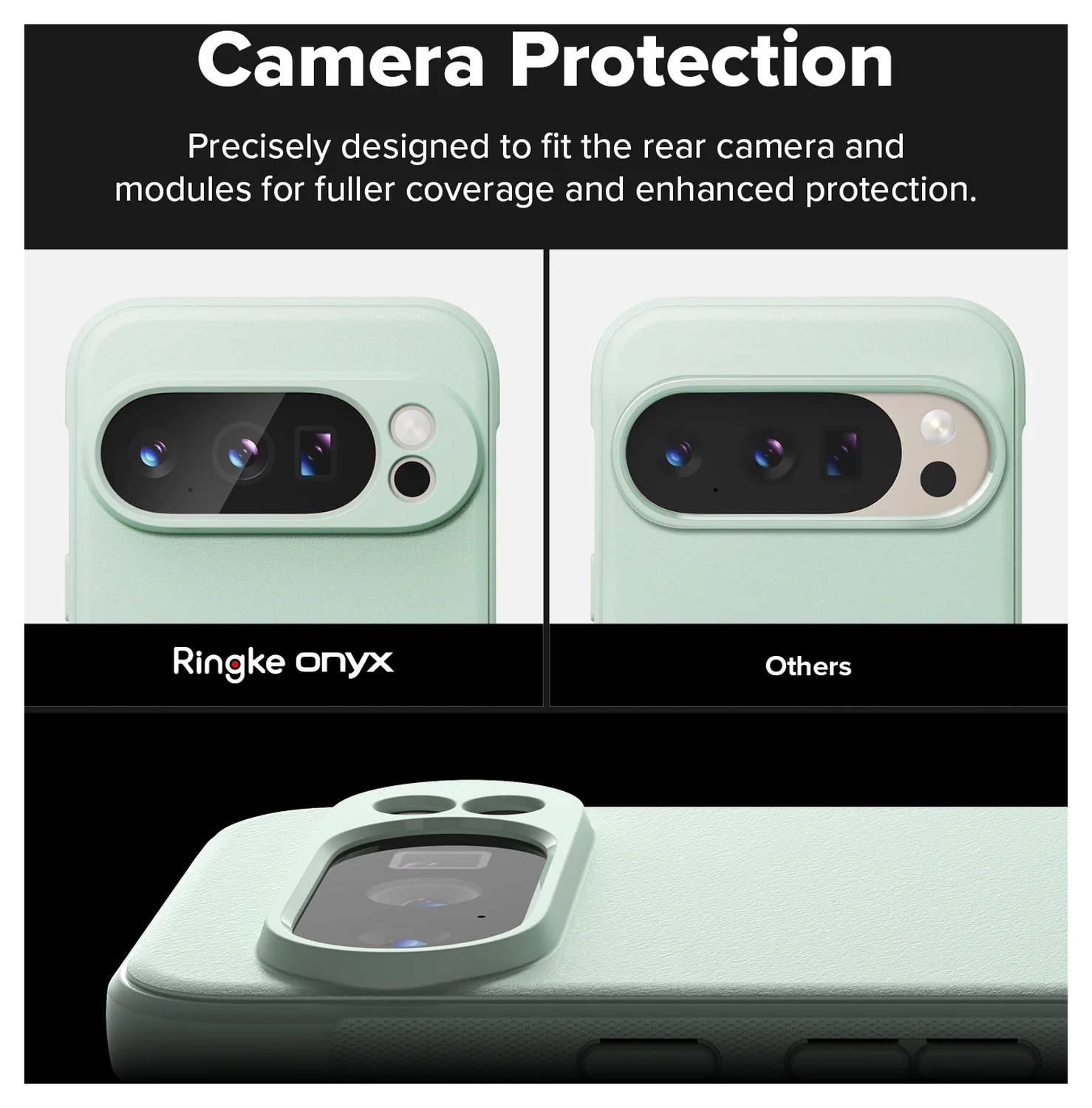 Ringke Onyx Google Pixel 10 Pro Hoesje Flexibel TPU Back Cover Mint afbeelding 9