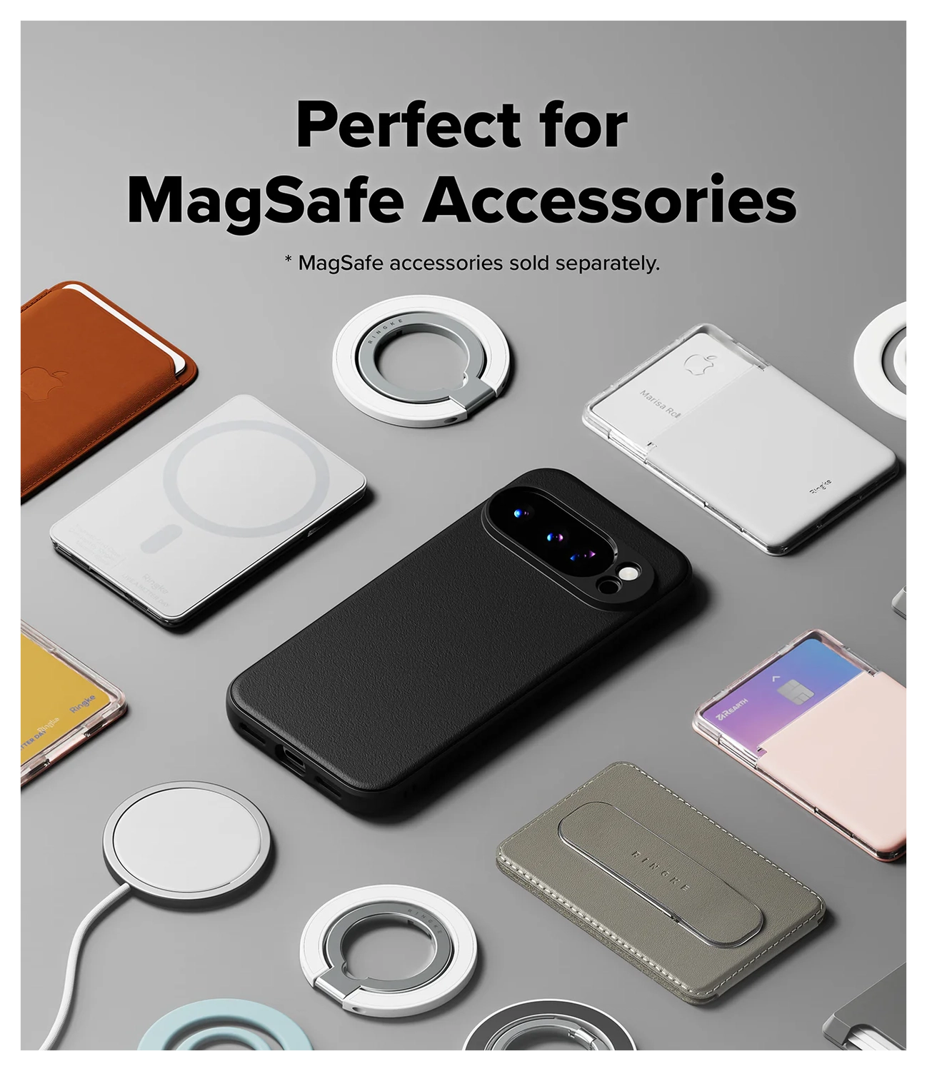 Ringke Onyx Magnetic Google Pixel 10 Pro Hoesje MagSafe Zwart afbeelding 7