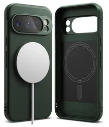 Ringke Onyx Magnetic Google Pixel 10 Pro Hoesje MagSafe Groen afbeelding