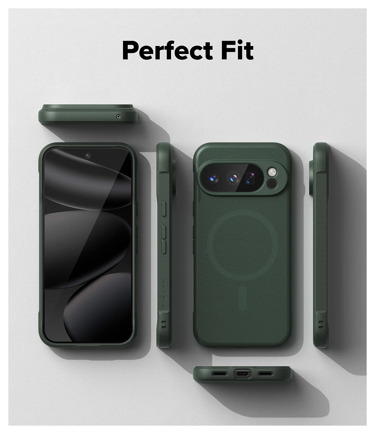 Ringke Onyx Magnetic Google Pixel 10 Pro Hoesje MagSafe Groen afbeelding 2