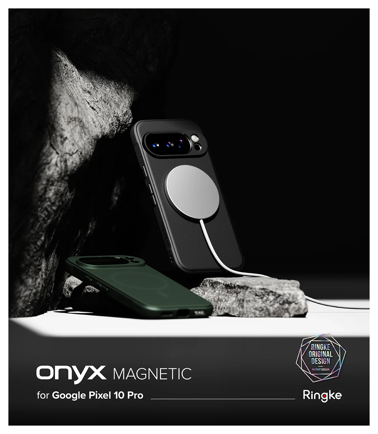 Ringke Onyx Magnetic Google Pixel 10 Pro Hoesje MagSafe Groen afbeelding 7