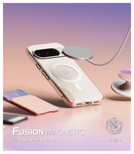 Ringke Fusion Magnetic Google Pixel 10 Pro XL Hoesje MagSafe Transparant afbeelding 5