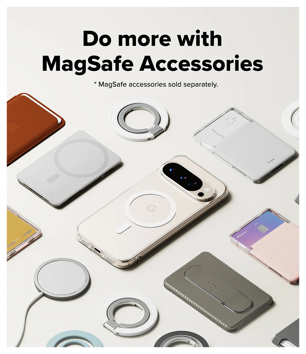 Ringke Fusion Magnetic Google Pixel 10 Pro XL Hoesje MagSafe Transparant afbeelding 8