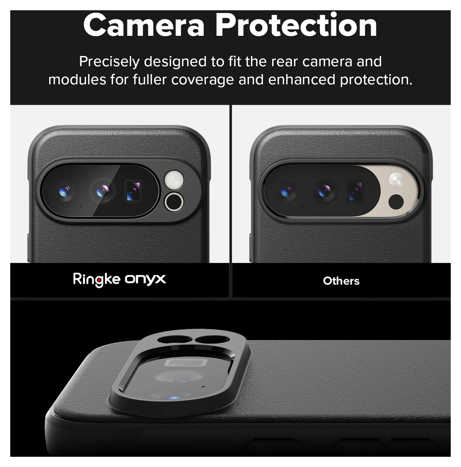 Ringke Onyx Magnetic Google Pixel 10 Pro XL Hoesje MagSafe Zwart afbeelding 4