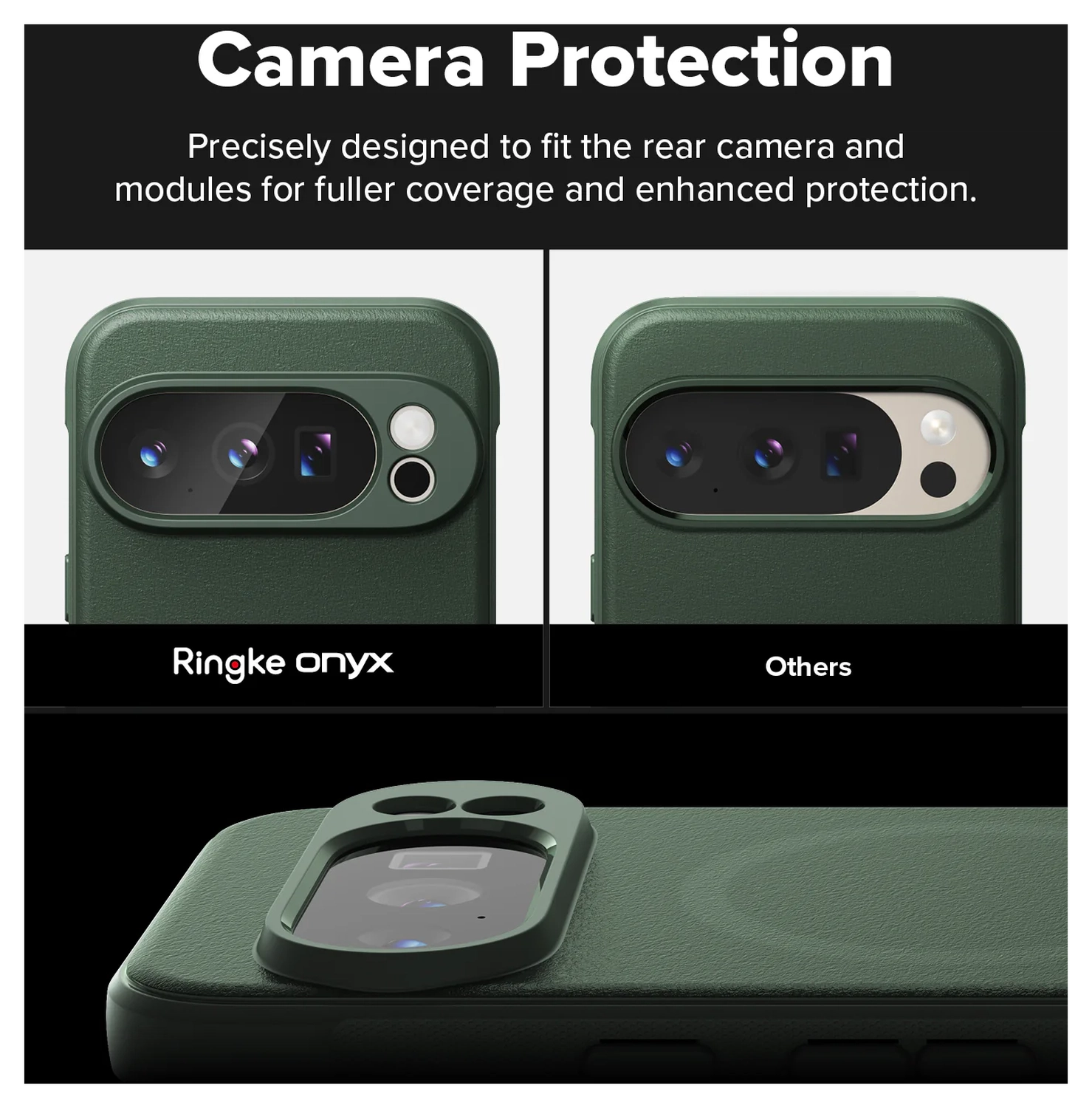 Ringke Onyx Magnetic Google Pixel 10 Pro XL Hoesje MagSafe Groen afbeelding 4
