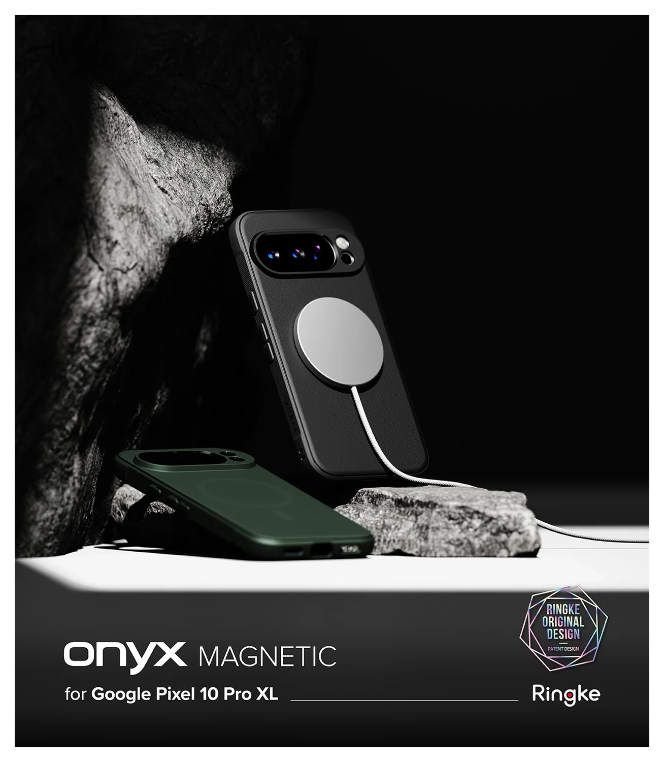 Ringke Onyx Magnetic Google Pixel 10 Pro XL Hoesje MagSafe Groen afbeelding 7