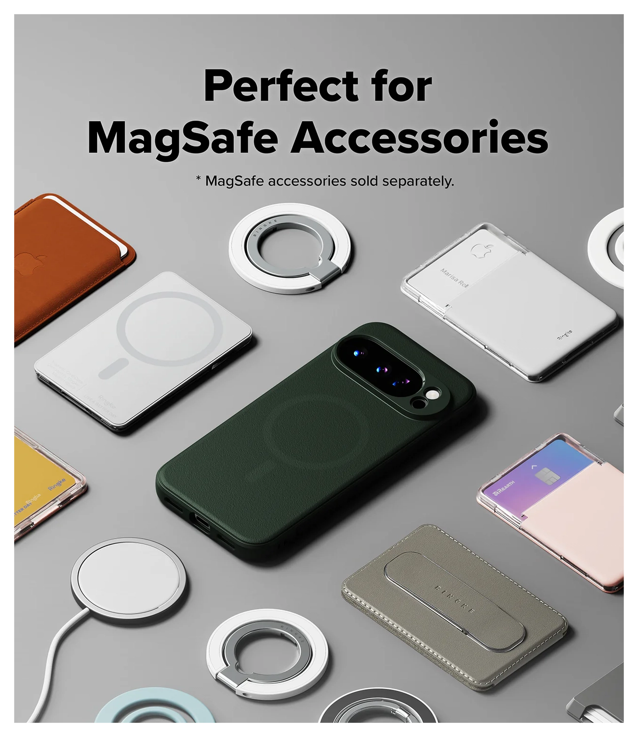 Ringke Onyx Magnetic Google Pixel 10 Pro XL Hoesje MagSafe Groen afbeelding 8