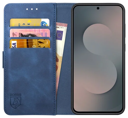 Rosso Element Samsung Galaxy S25 FE Hoesje Book Case Wallet Blauw afbeelding 1