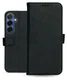 Rosso Deluxe Samsung Galaxy S25 FE Hoesje Echt Leer Book Case Zwart afbeelding 12